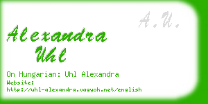 alexandra uhl business card